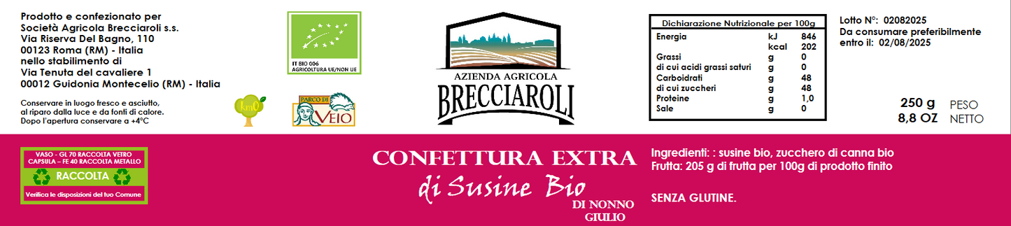 Confettura Extra di SUSINE BIO 250g