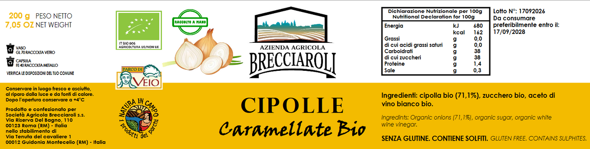 CIPOLLE Caramellate bio 200g