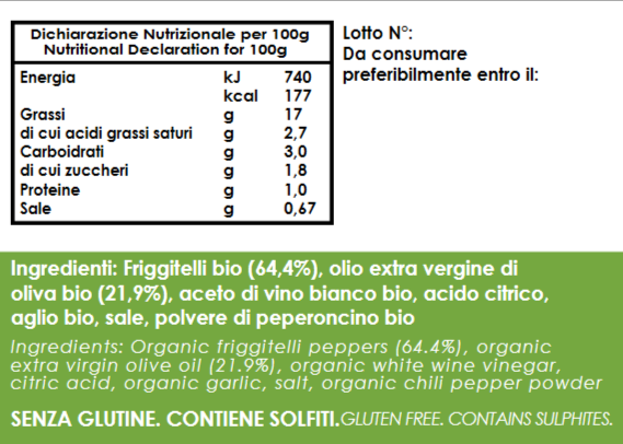 FRIGGITELLI Sott'Olio evo BIO 300g