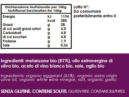 Crema di Melanzane BIO 190 g
