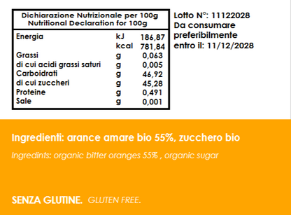 Marmellata di ARANCE AMARE BIO 230g